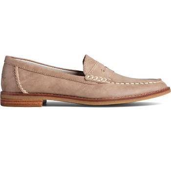 Sperry Seaport Penny Starlight Kožené Khaki - Damske Mokasíny